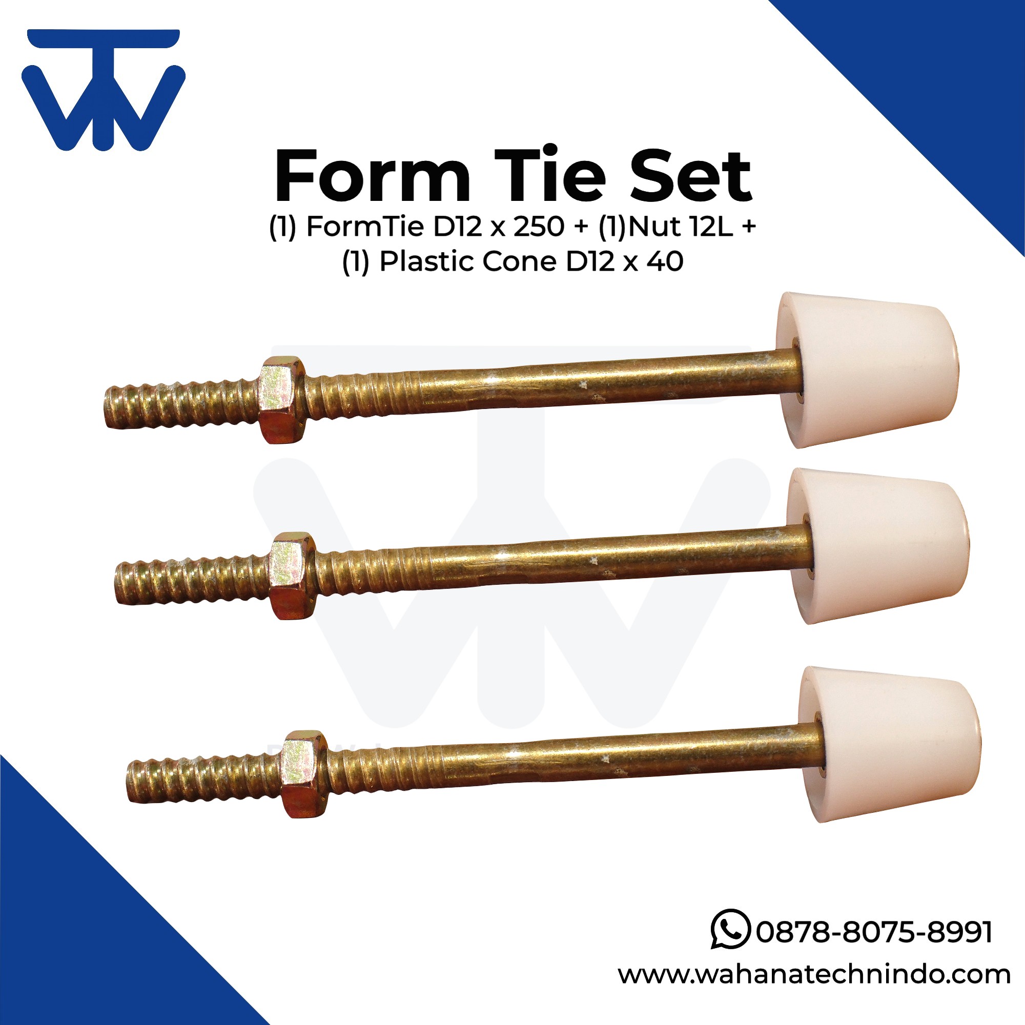 Form Tie Set + Plastic Cone + Mur 