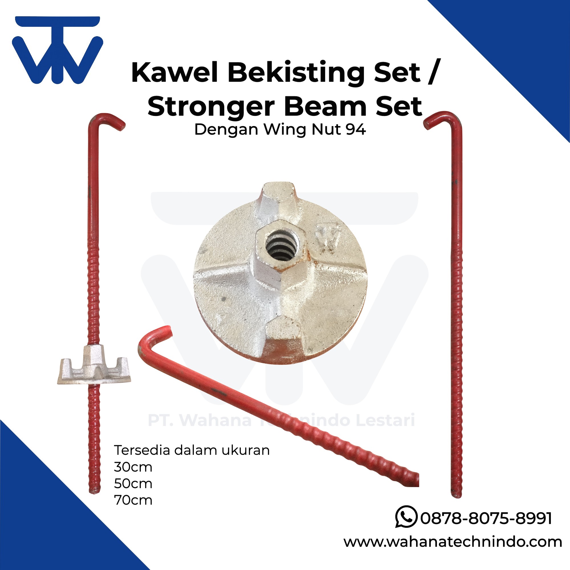 Kawel Bekisting dengan Wing Nut 94